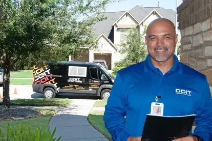 Man standing in front of a van