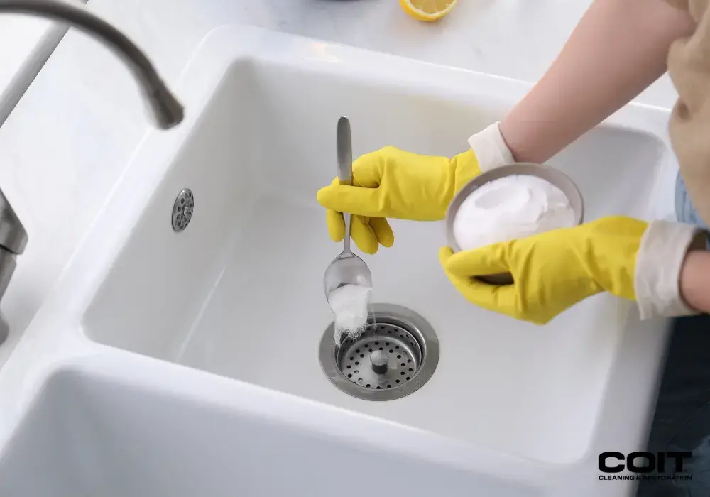 Using Baking Soda to clean the drain